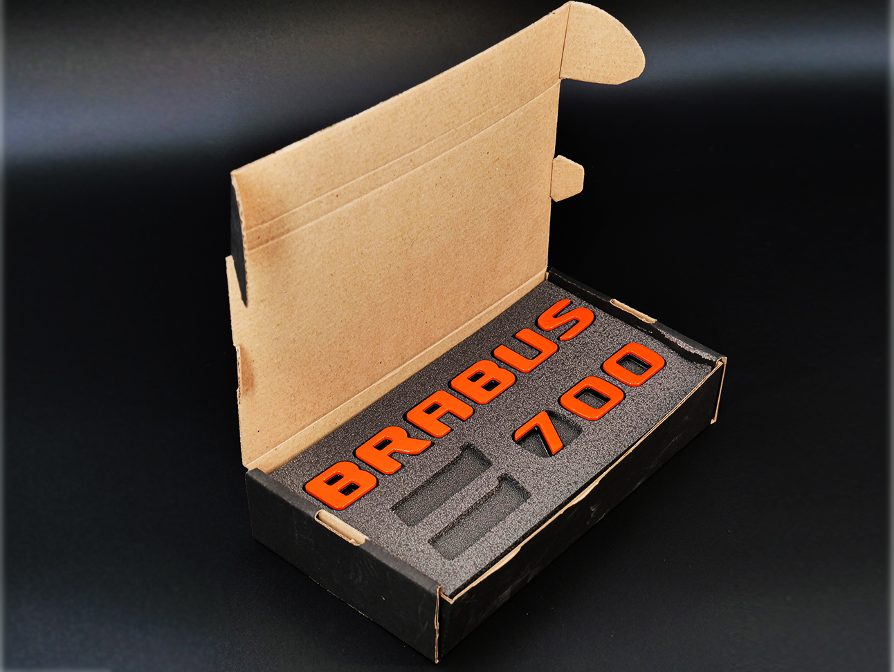 Brabus 700 Orange Badges Emblems Set for Mercedes-Benz W463 W463A W464